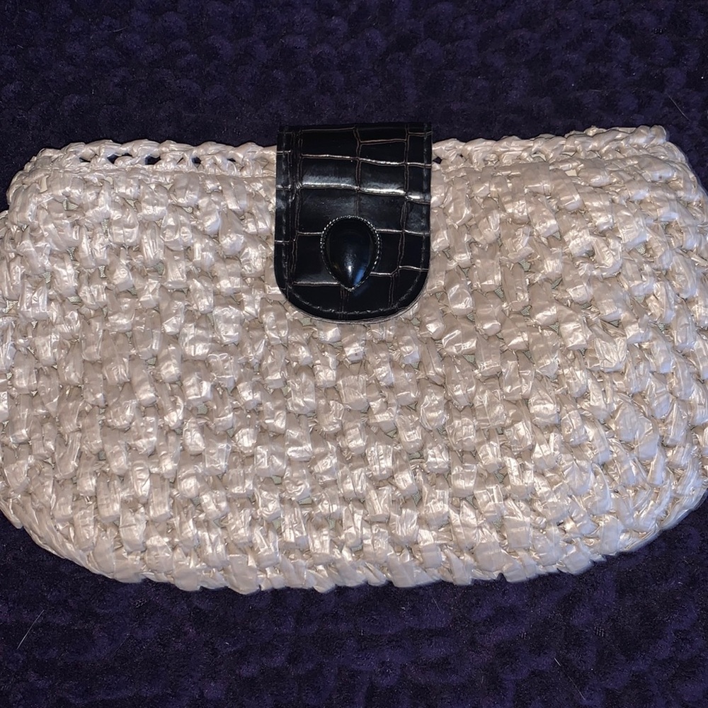 Beige hand bag in mint condition .